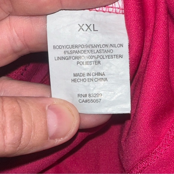 SOLD Tiana B Woman’s XXL Bright Pink Sleeveless Floral Daisy Lace Sheath Lined - Picture 8 of 10